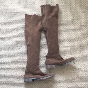 Free People suede over the knee boots